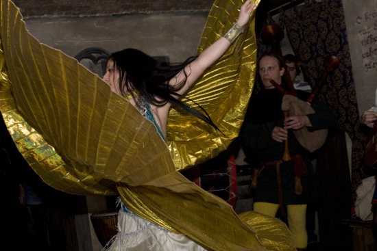 Tanečnice se během večera předvedly hned několikrát