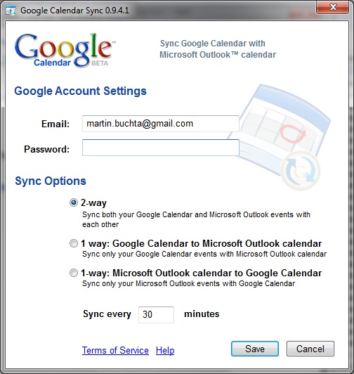 Google Calendar Sync