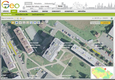 Topografické mapy na portále veřejné správy
