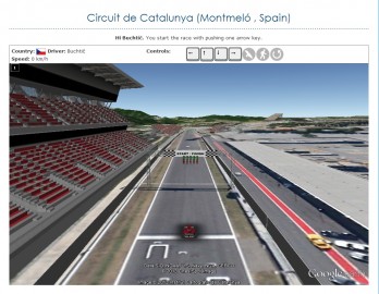 Formula one in Google Earth