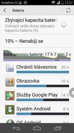 Výdrž baterie Huawei Ascend P7