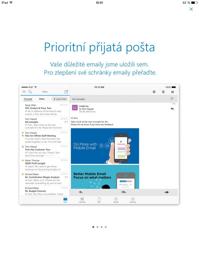 Microsoft Outlook pro iOS