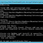 Jak vygenerovat HTTPS certifikát od Let’s encrypt na Windows Server 2012?