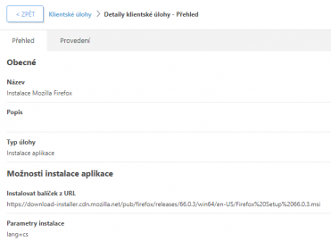 Instalace Mozilla Firefox prostřednictvím ESMC