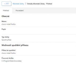 ESMC, Chocolatey a Firefox